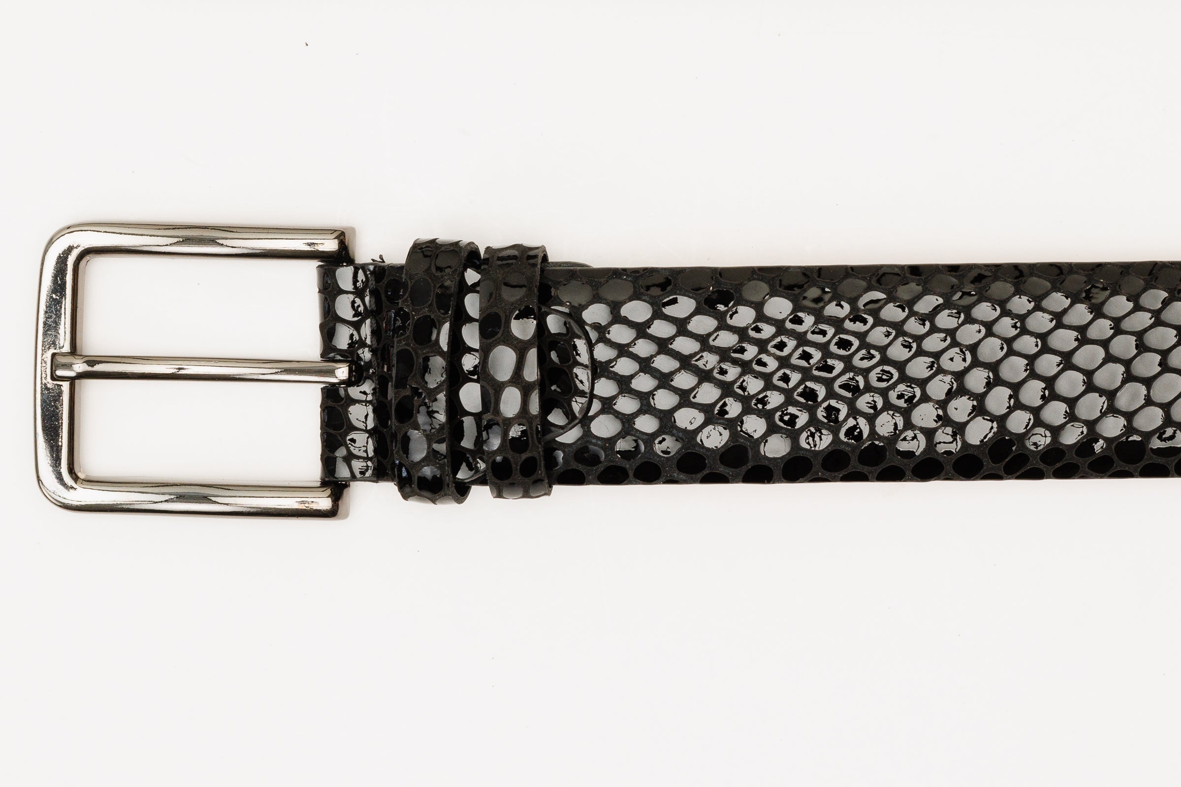 The King Black Leather Belt Universal Fit