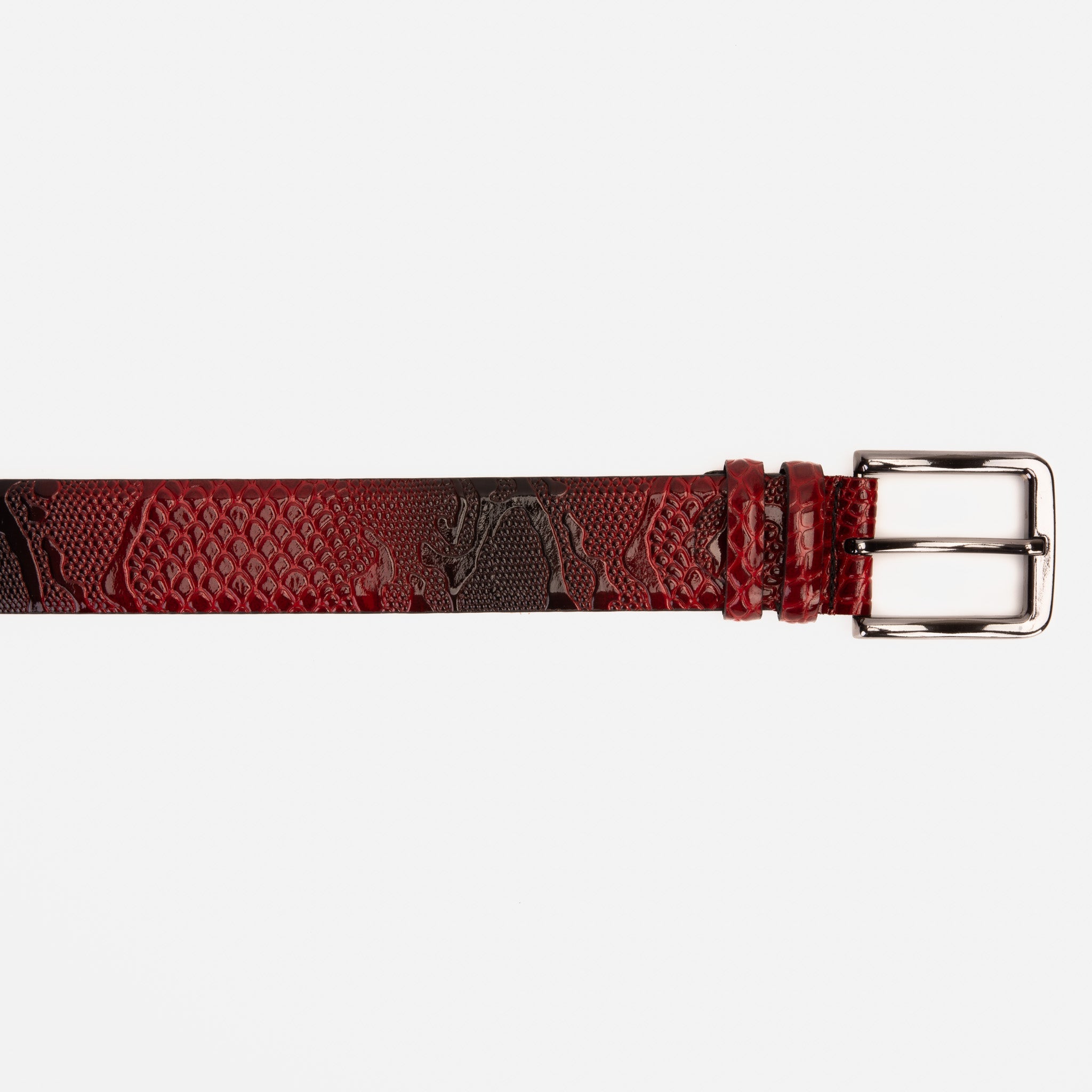 The Milano Red Leather Belt Limited Edition Fine Craftsmanship