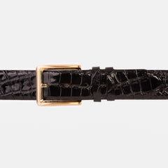 The Strat Black Leather Belt Exclusive Style
