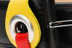 The Jackie Black Leather Belt On Sale