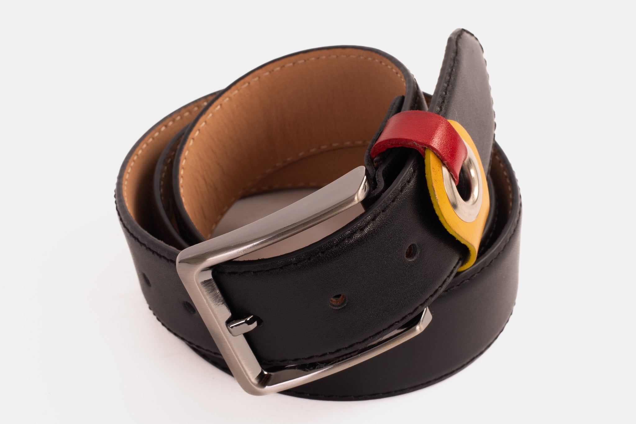 The Jackie Black Leather Belt On Sale