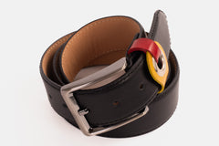 The Jackie Black Leather Belt On Sale