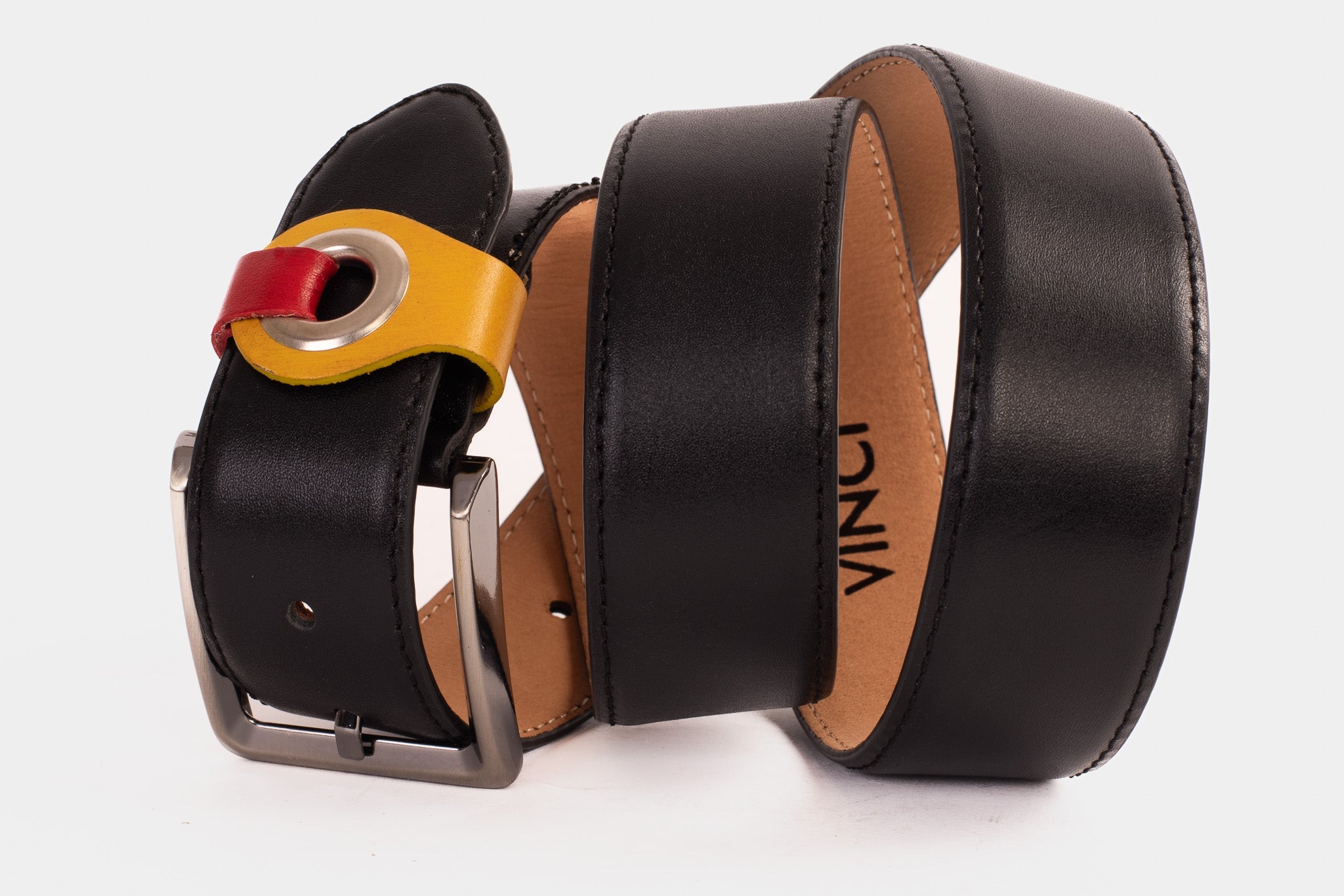 The Jackie Black Leather Belt On Sale