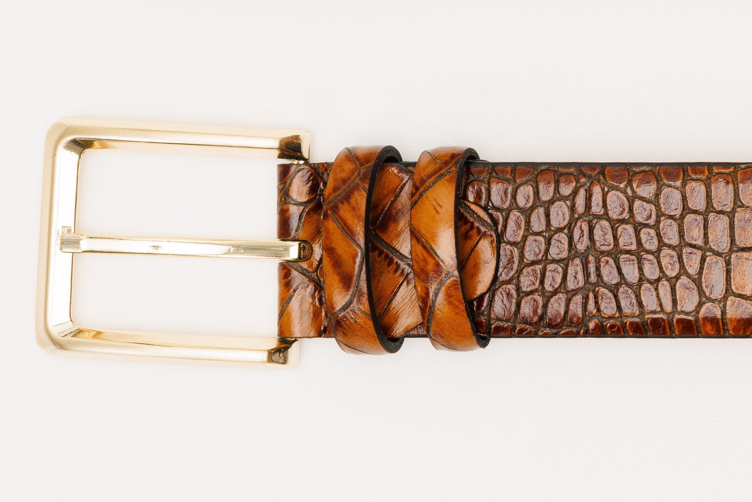 The Monaco Brown Leather Belt Fine Craftsmanship