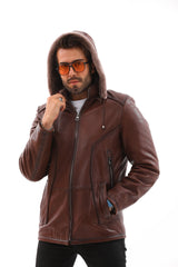 The Bergamo Brown Shearling Leather Jacket Universal Fit