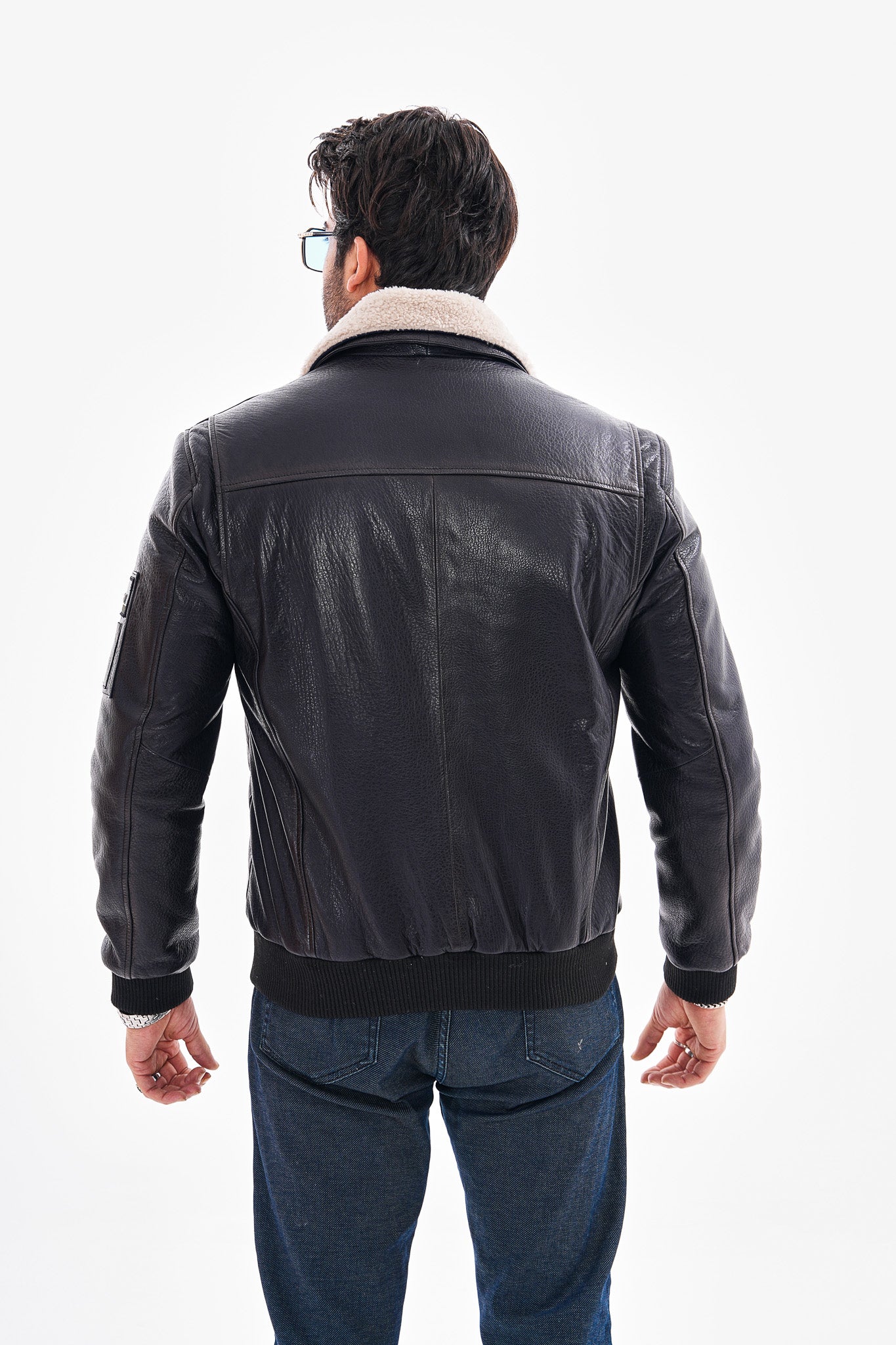 The Northway Navy Blue Lambskin Leather Jacket Fine Craftsmanship