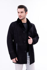 The Lariana Black Shearling Jacket Exclusive Style