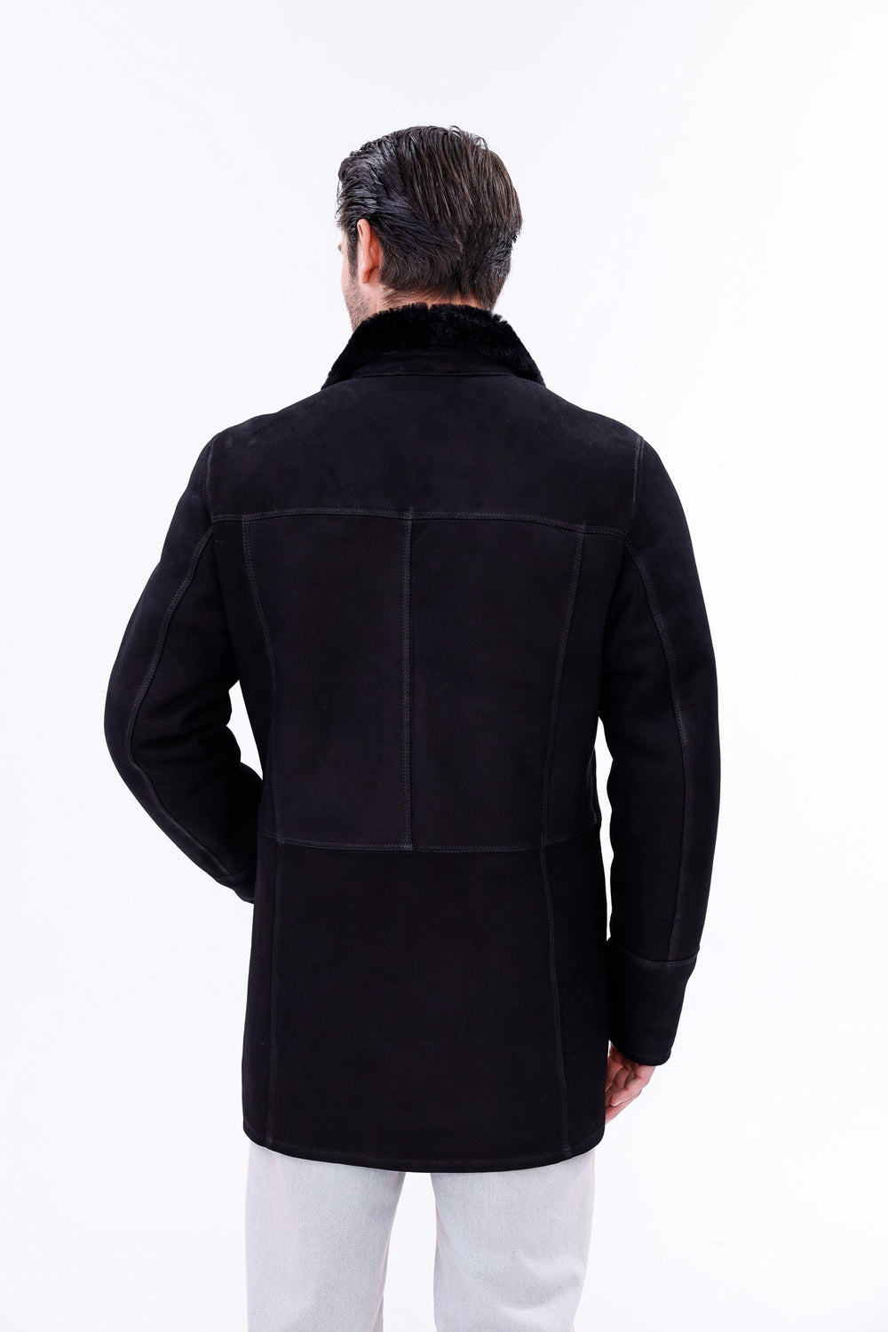 The Lariana Black Shearling Jacket Exclusive Style
