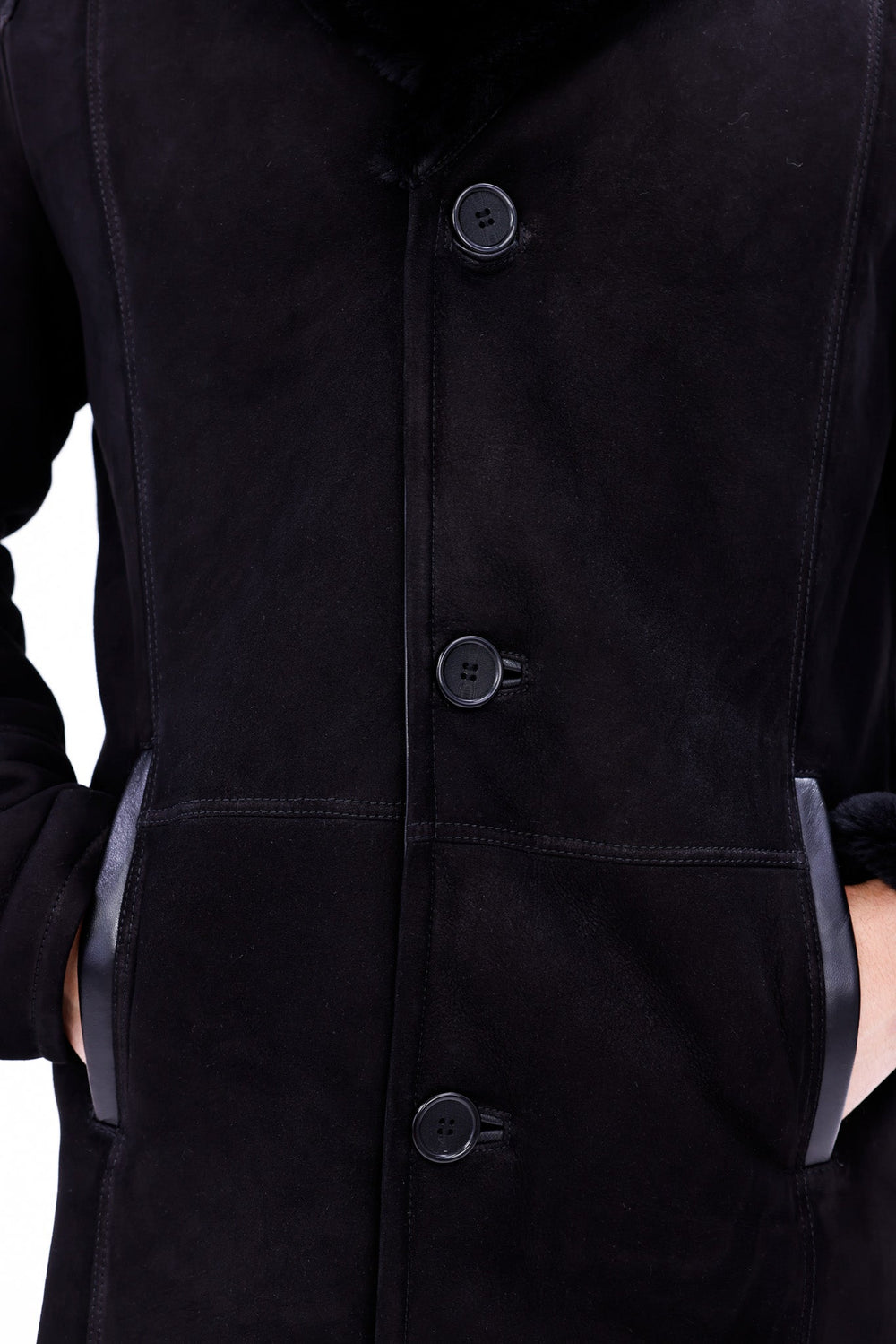 The Lariana Black Shearling Jacket Exclusive Style