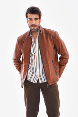 The Varden Tan Leather Jacket All New