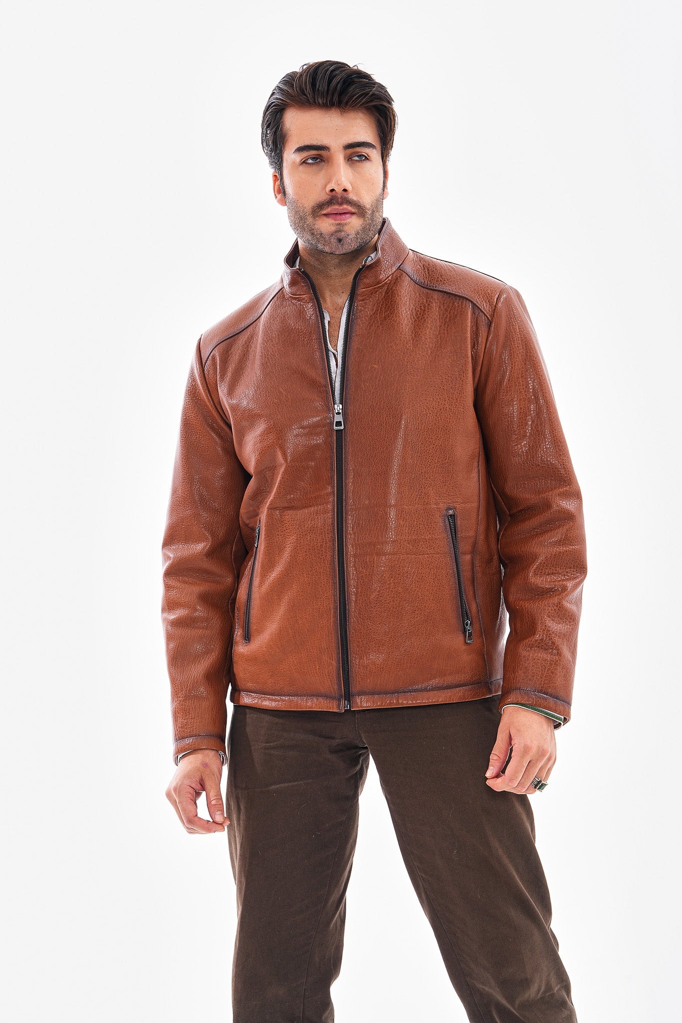 The Varden Tan Leather Jacket All New