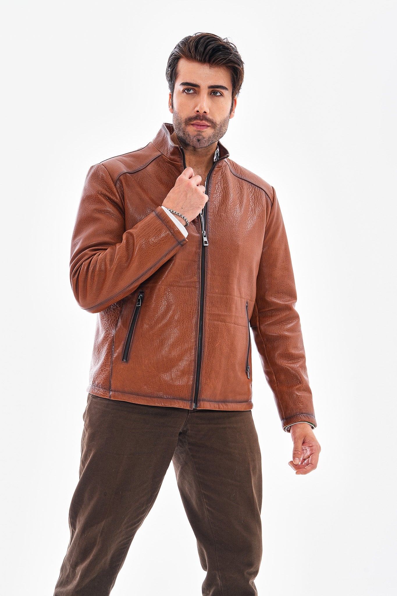 The Varden Tan Leather Jacket All New