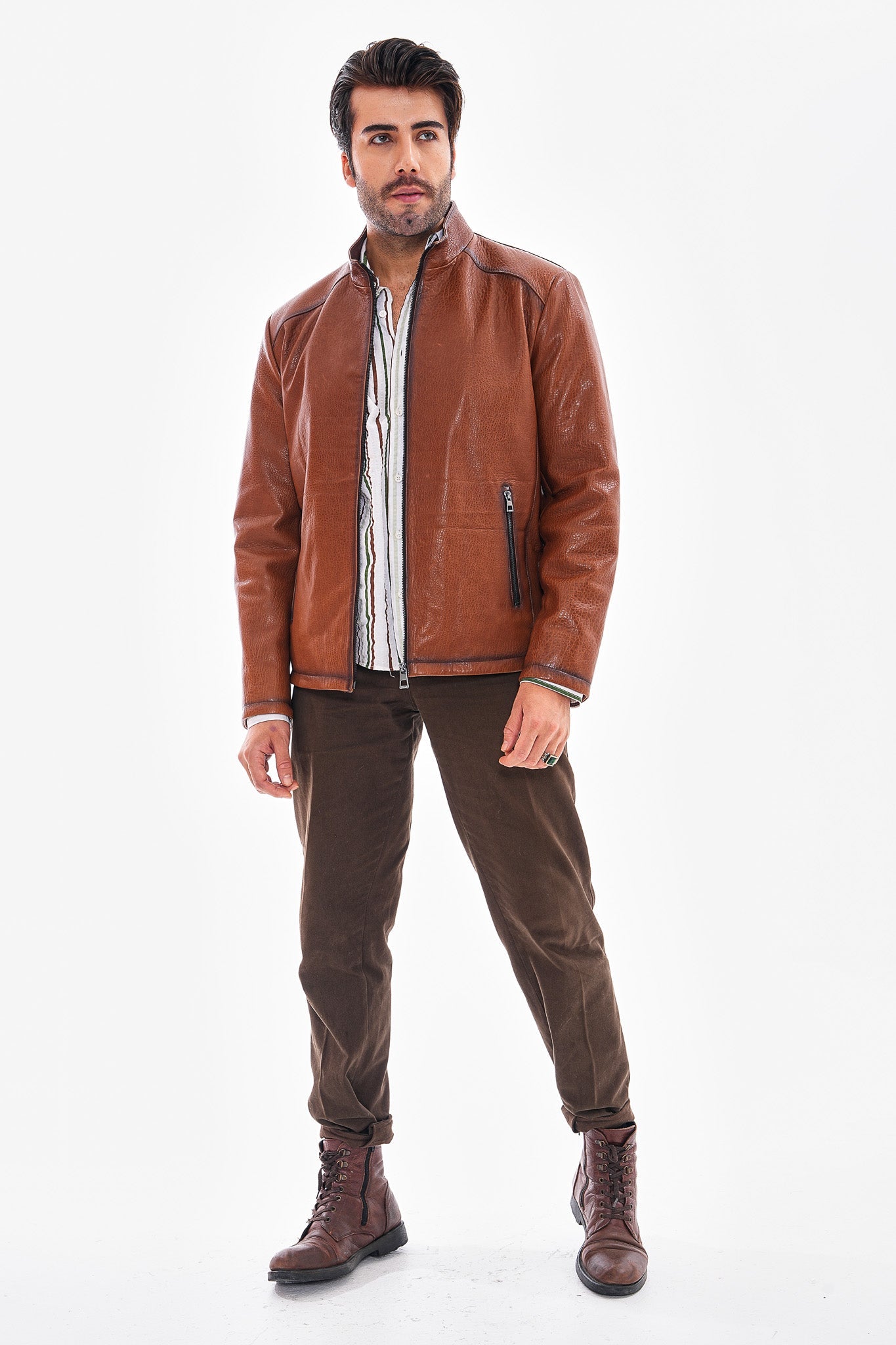 The Varden Tan Leather Jacket All New