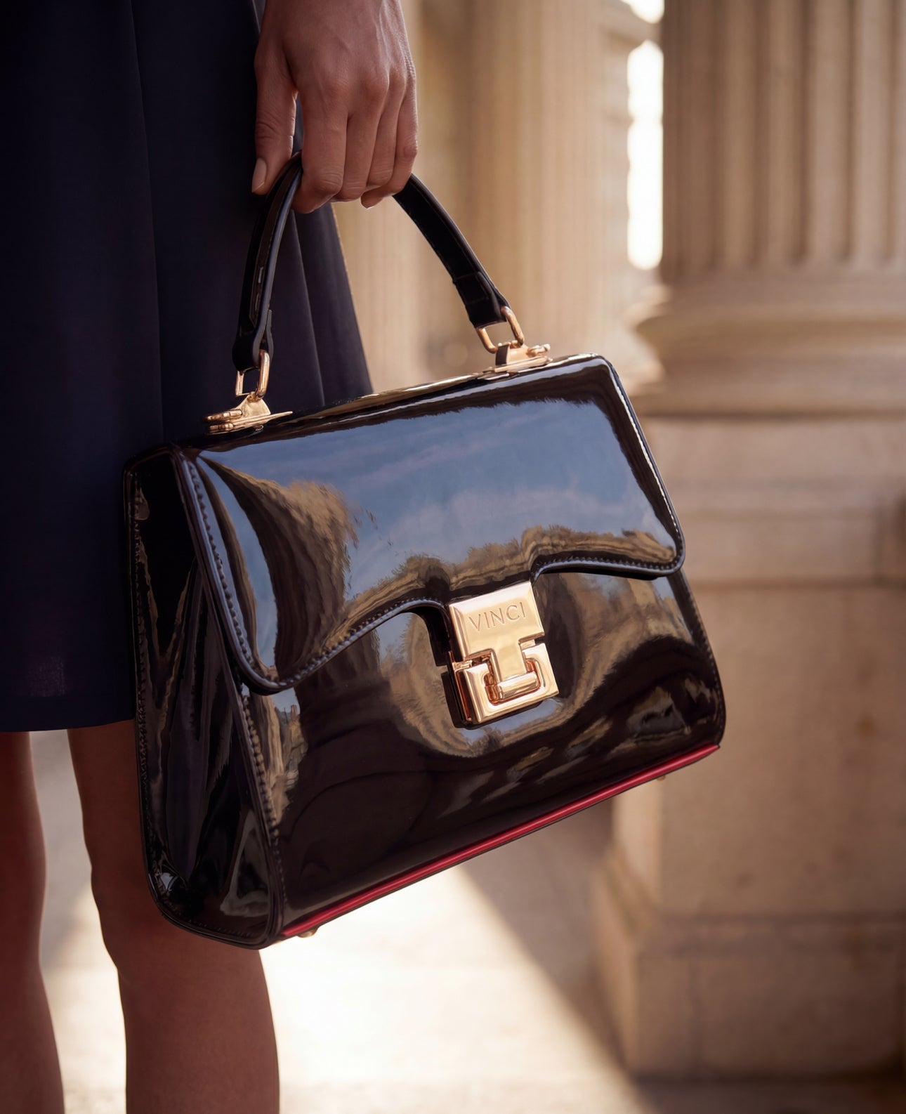 The Brunello Black Patent Leather Pump Shoe All New