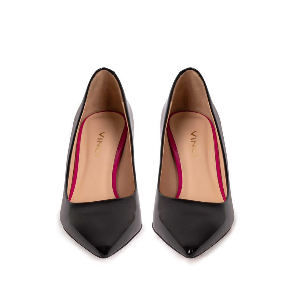 The Brunello Black Patent Leather Pump Shoe All New