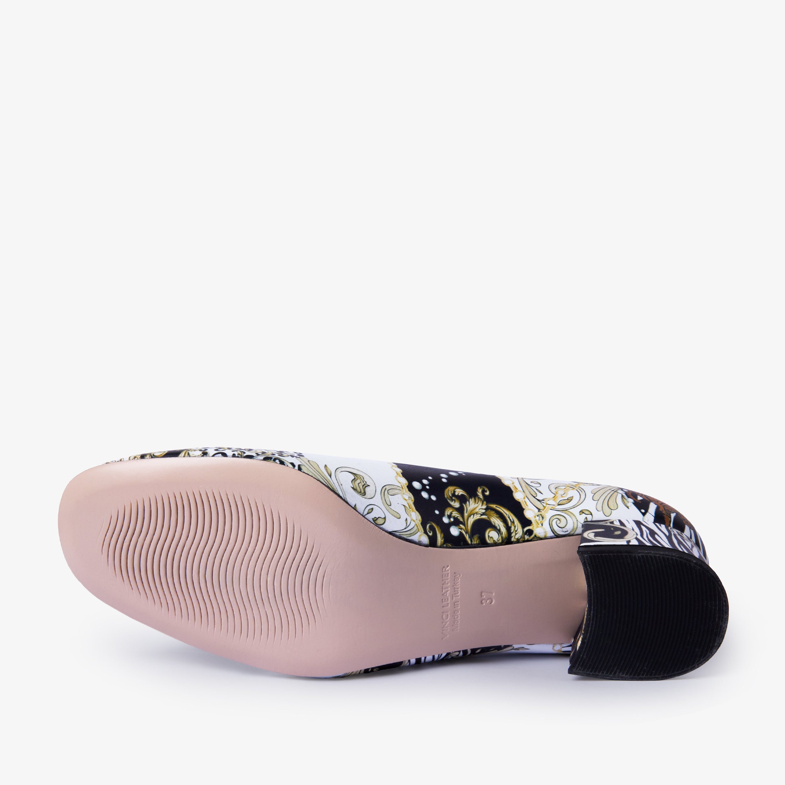 The Perugia White Leather Lower Heel Pump Shoe Fine Craftsmanship