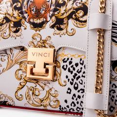 The Perugia White Leather Handbag Exclusive Style