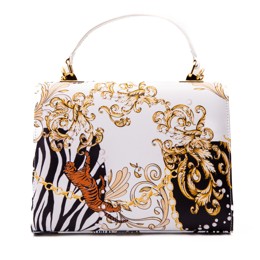 The Perugia White Leather Handbag Exclusive Style