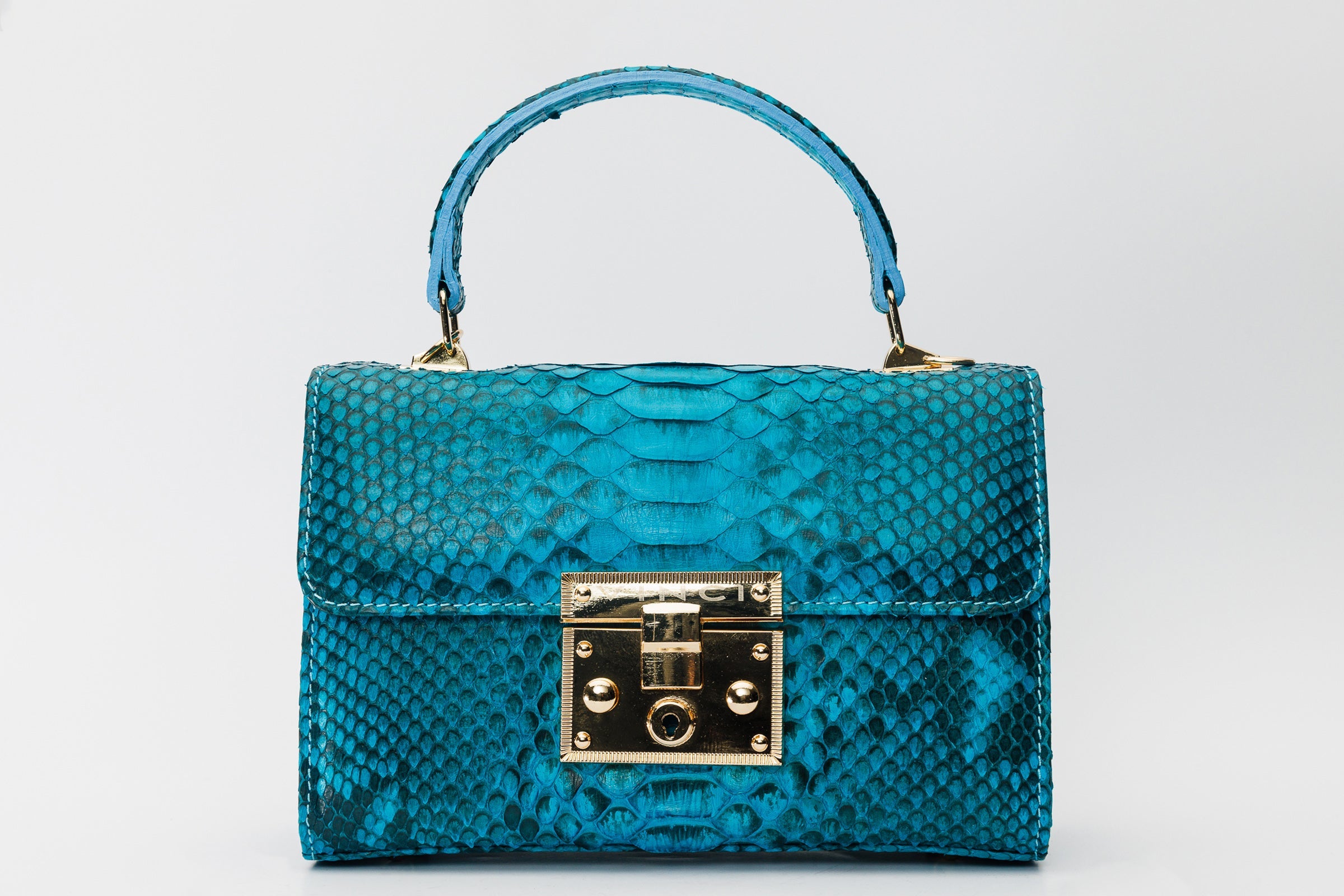 The Queen Turquoise Leather Handbag All New