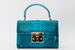 The Queen Turquoise Leather Handbag All New