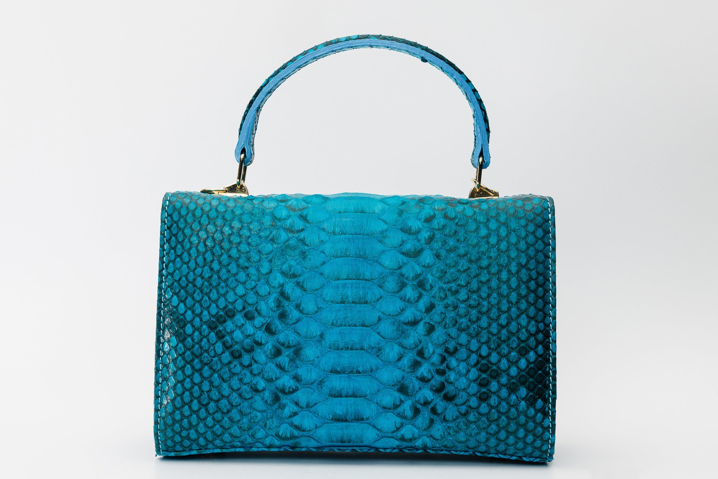 The Queen Turquoise Leather Handbag All New