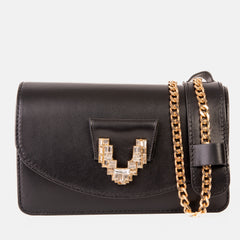 The Love Black Leather Handbag Fine Craftsmanship