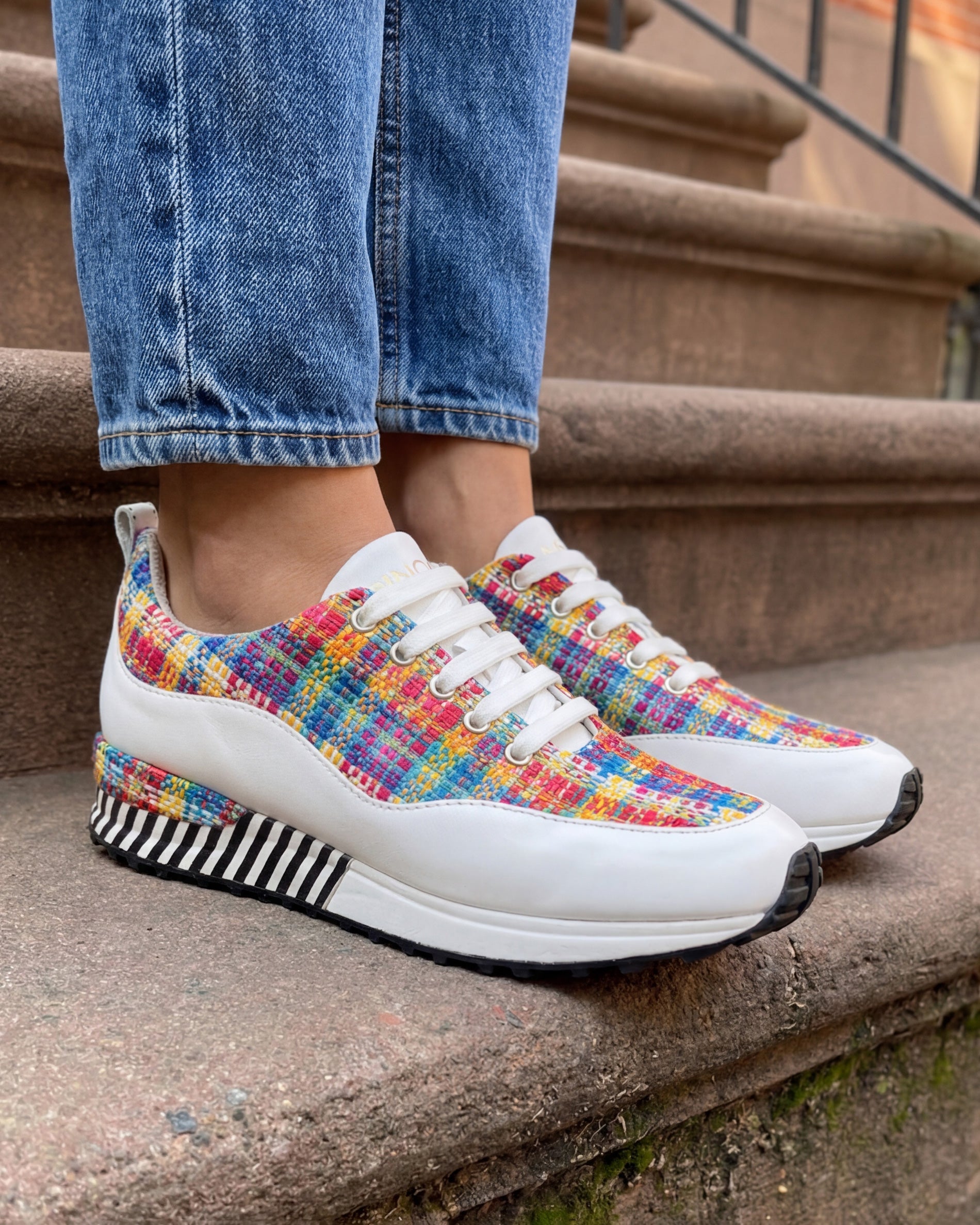 The Valencia White Leather Sneaker All New