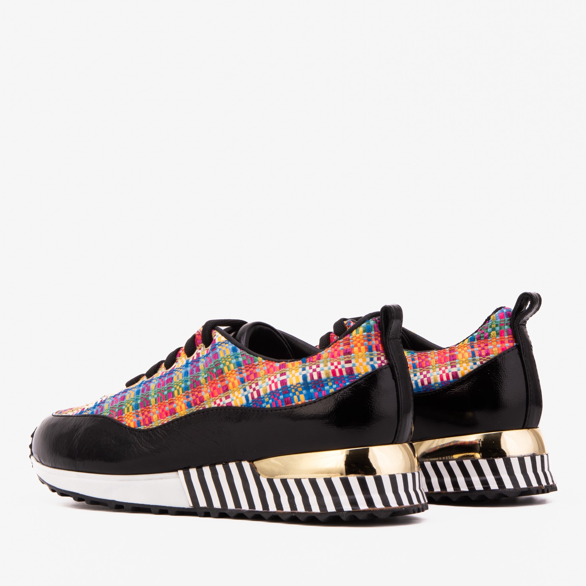 The Valencia Leather Black Sneaker Universal Fit
