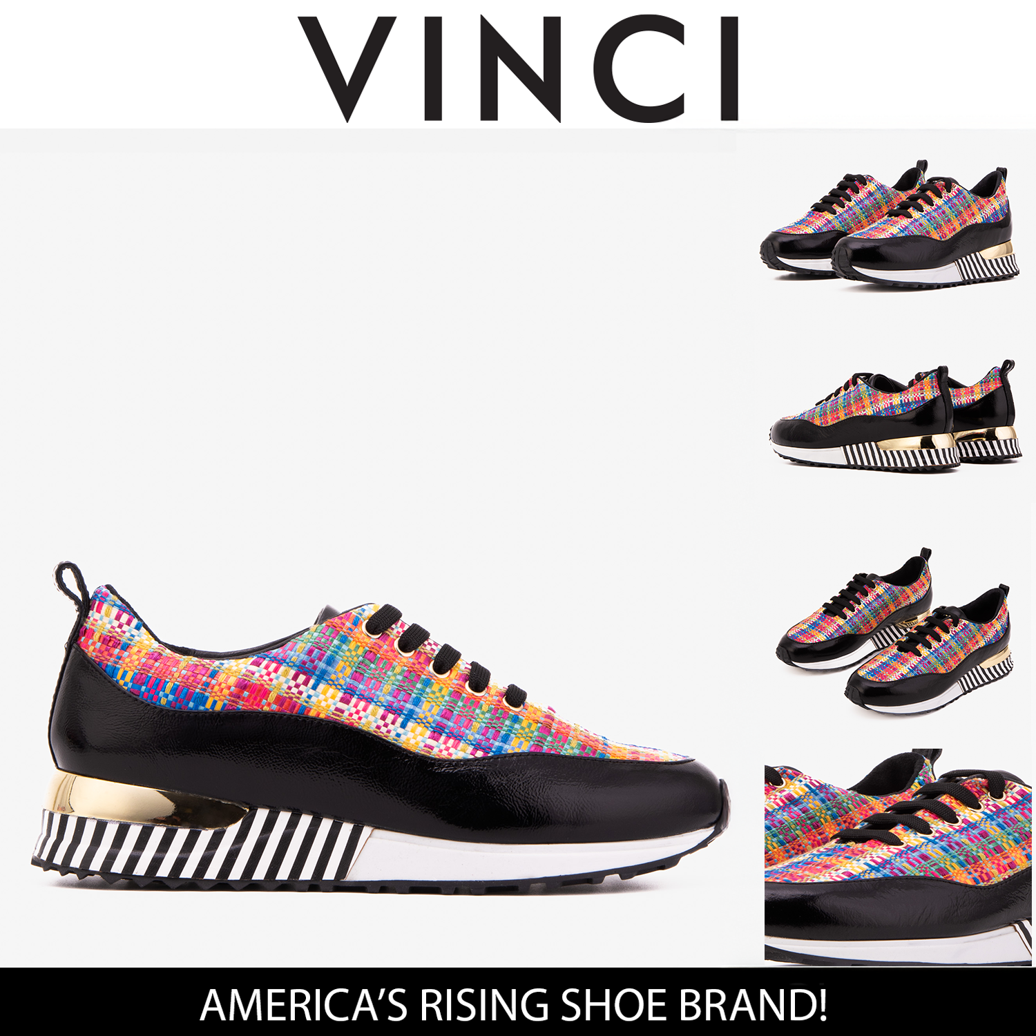 The Valencia Leather Black Sneaker Universal Fit