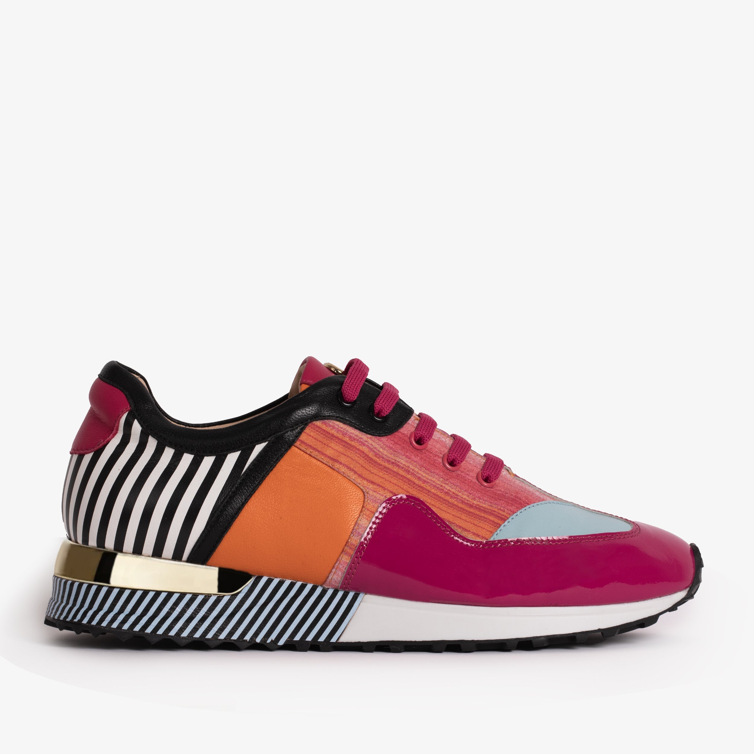 Santa Amaro Multi Color Fuchsia Sneaker Fine Craftsmanship