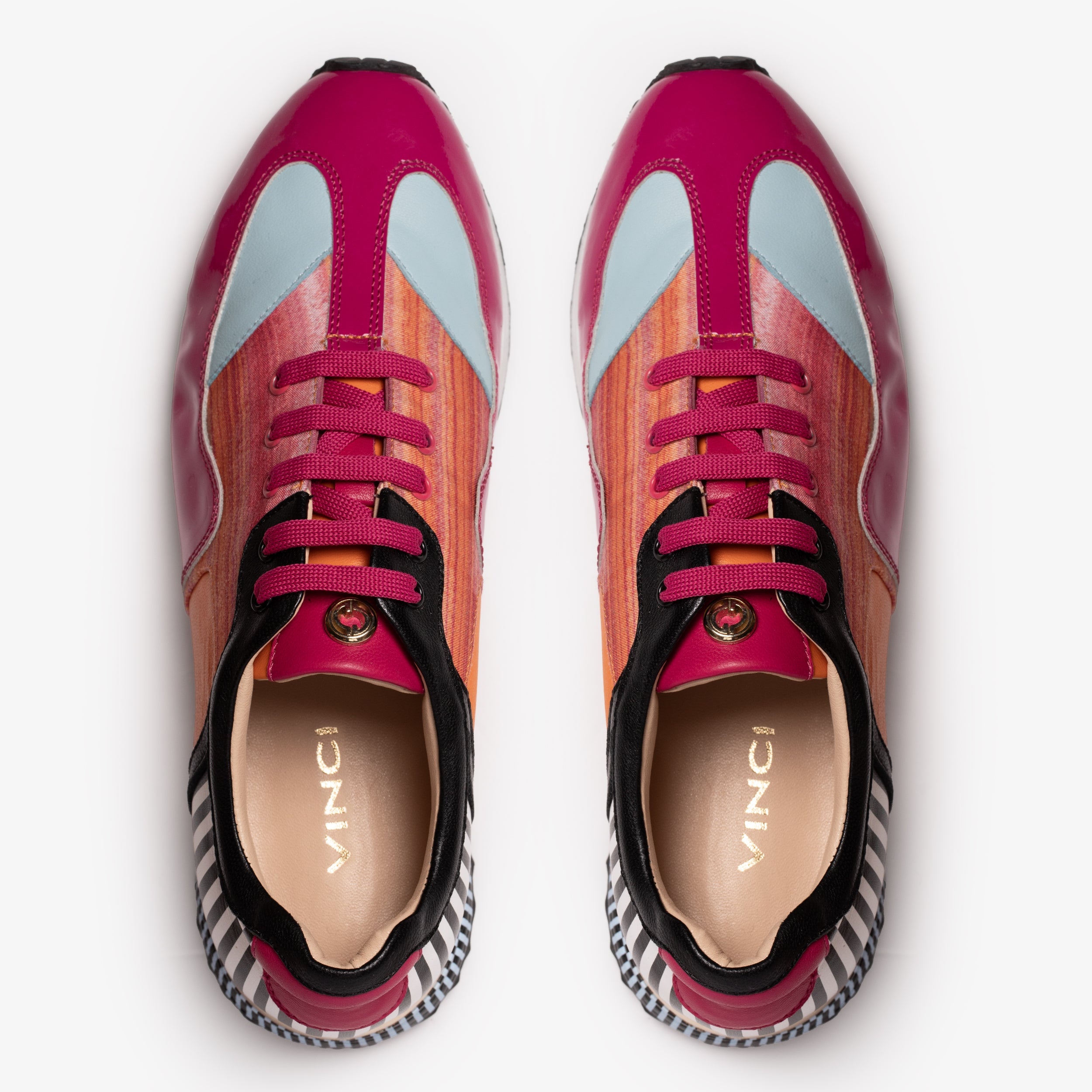 Santa Amaro Multi Color Fuchsia Sneaker Fine Craftsmanship