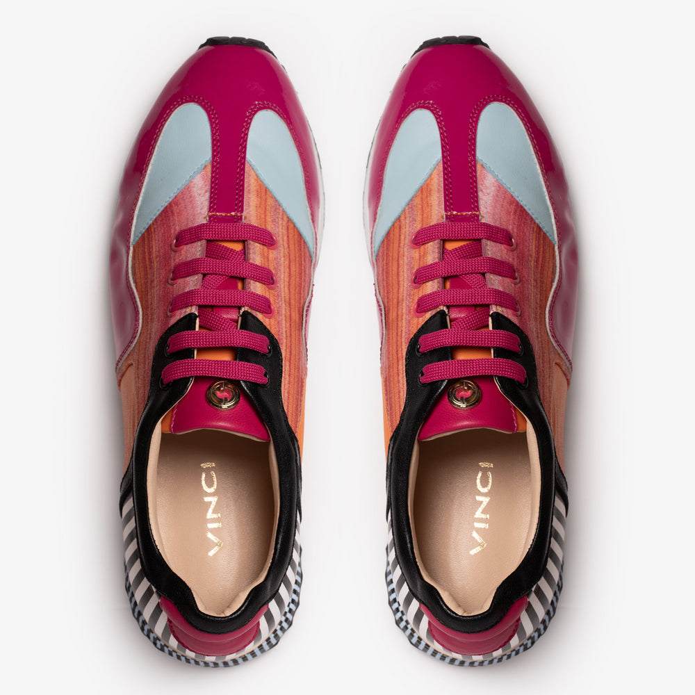 Santa Amaro Multi Color Fuchsia Sneaker Fine Craftsmanship
