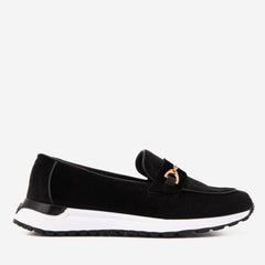 The Milan Black Leather Sneaker For Sale