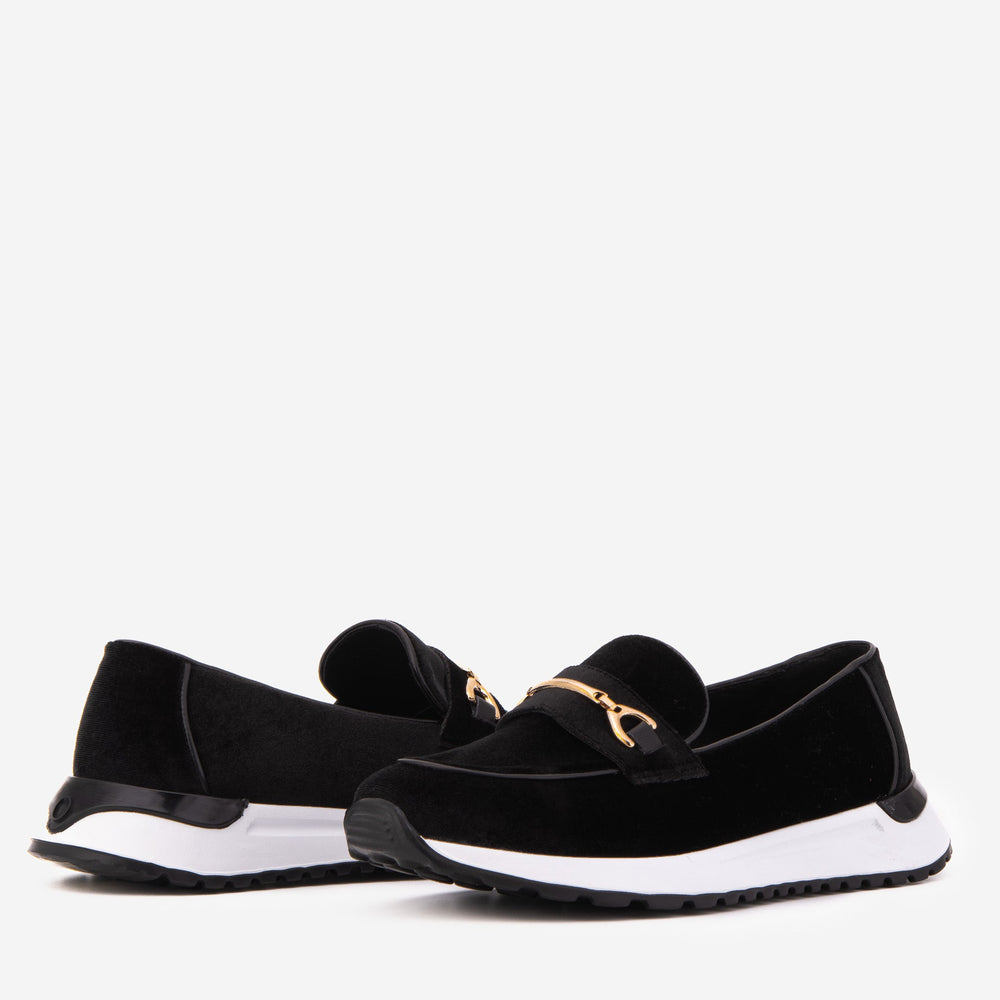 The Milan Black Leather Sneaker For Sale