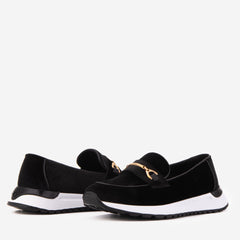 The Milan Black Leather Sneaker For Sale