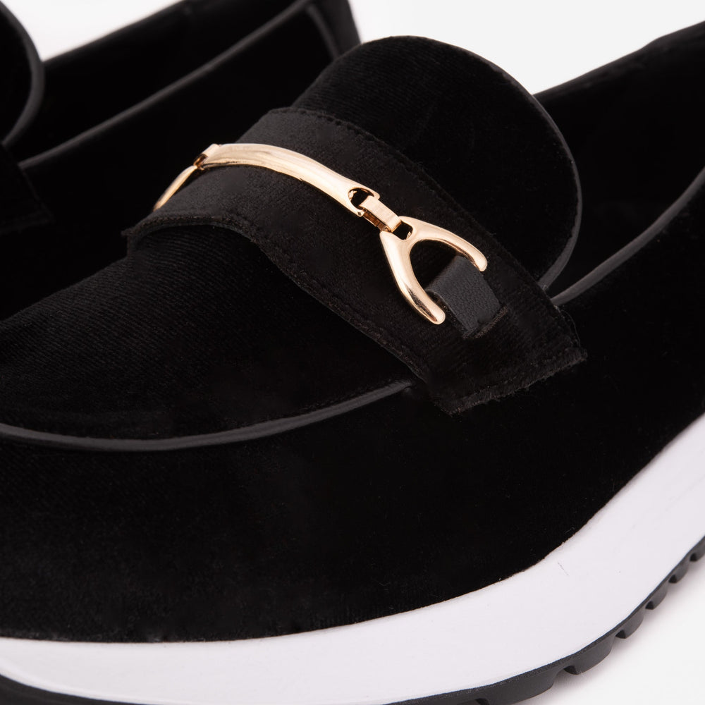 The Milan Black Leather Sneaker For Sale