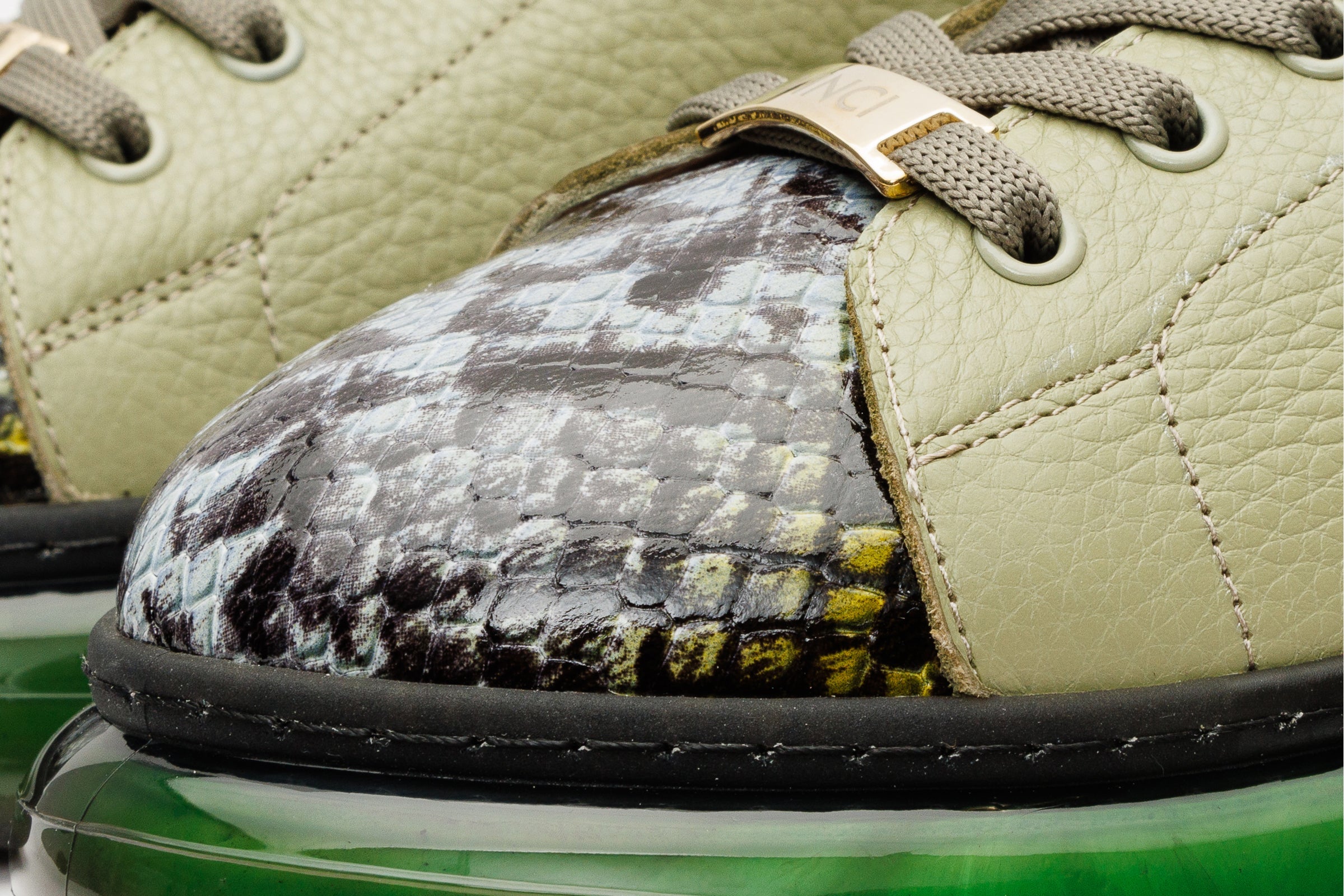 The Venezia Green Leather Sneaker All New