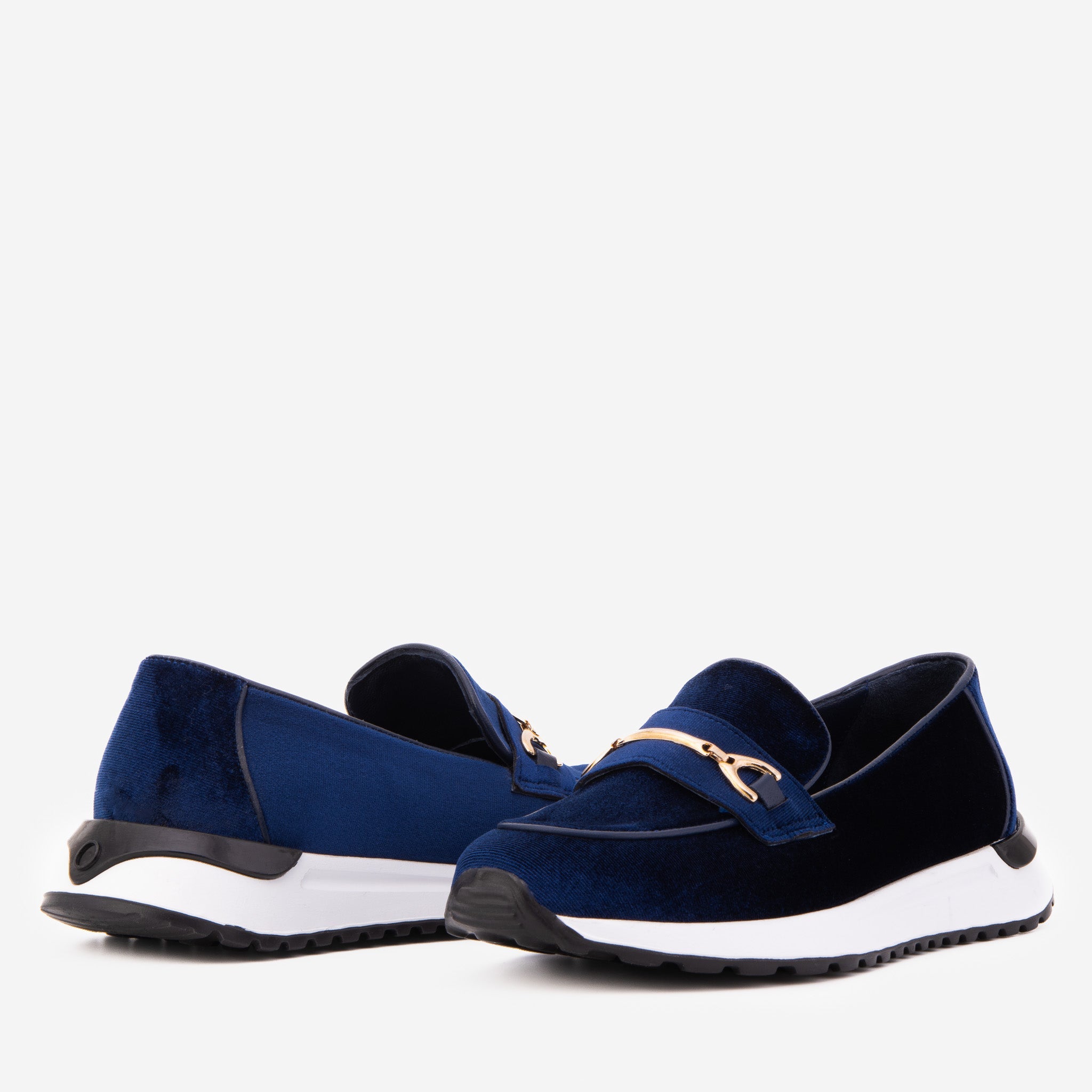 The Milan Navy Blue Leather Sneaker For Sale