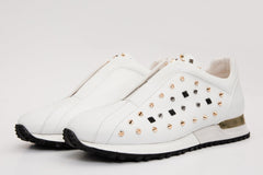 The Infanta White Spike Leather Sneaker  Limited Edition All New