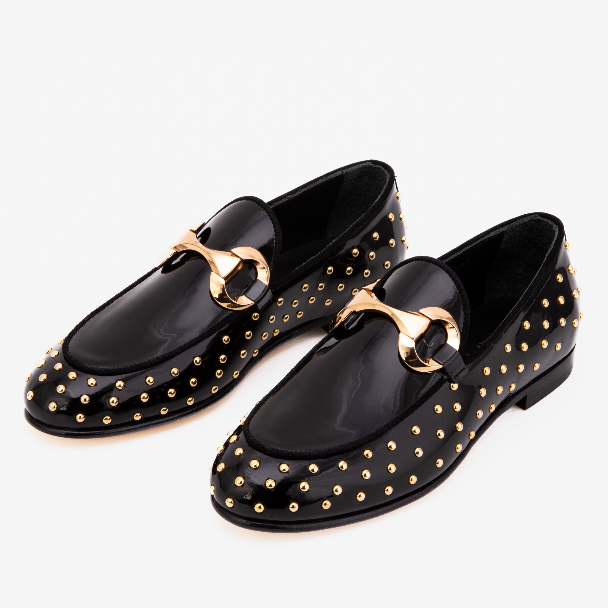 The Jupiter  Shoe Black Spike Leather  Bit Dress Loafer Limited Edition  Shoe Fine Craftsmanship