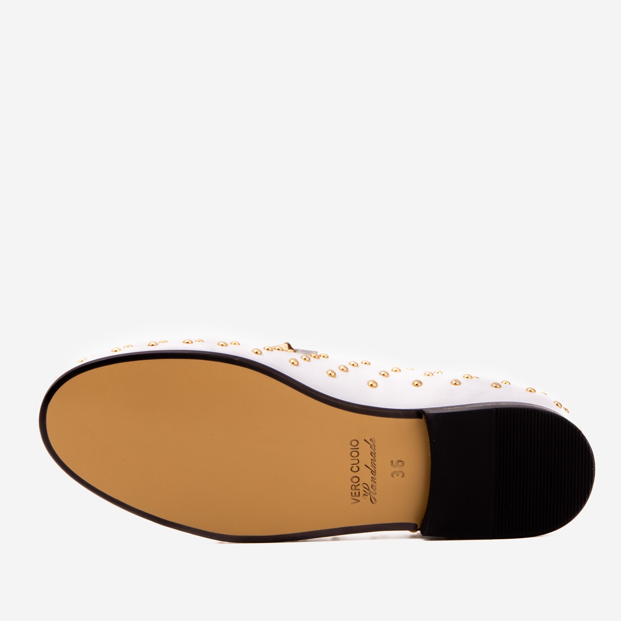 The Jupiter  Shoe White Spike Leather  Bit Dress Loafer Limited Edition  Shoe Exclusive Style
