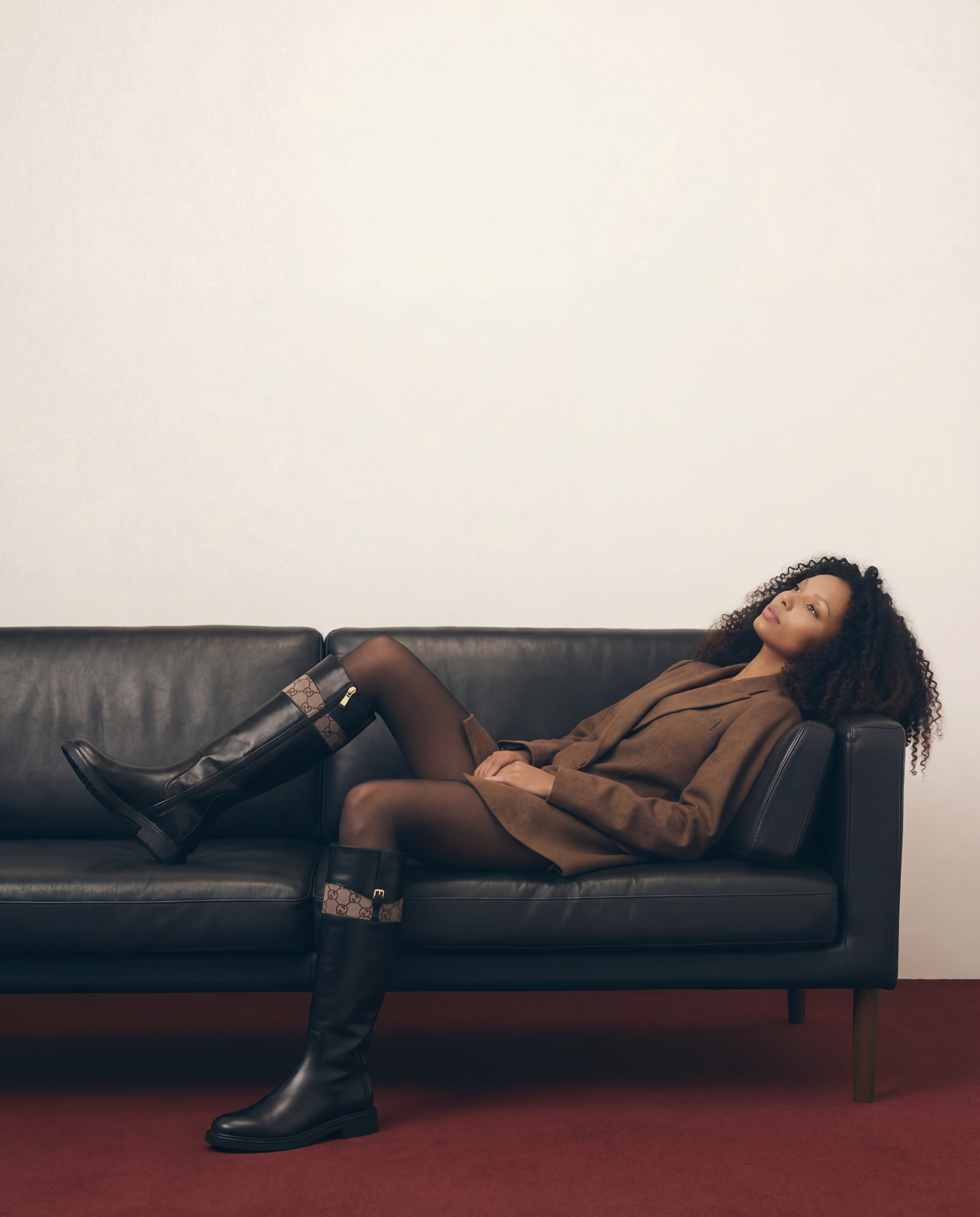 The Bellina Black Leather Women’s Knee-High Boot Fine Craftsmanship