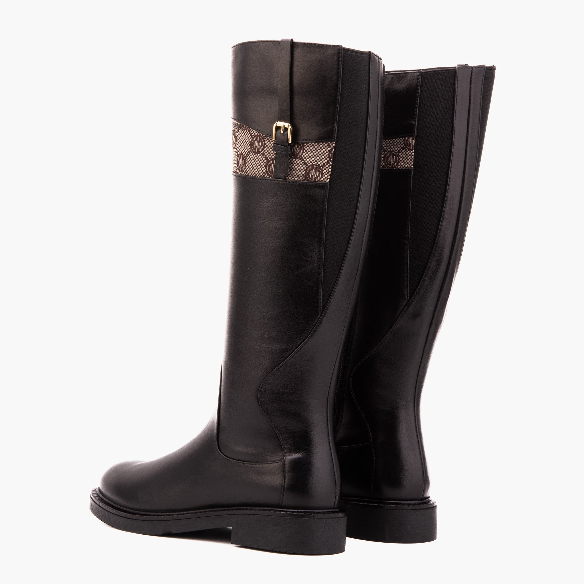 The Bellina Black Leather Women’s Knee-High Boot Fine Craftsmanship
