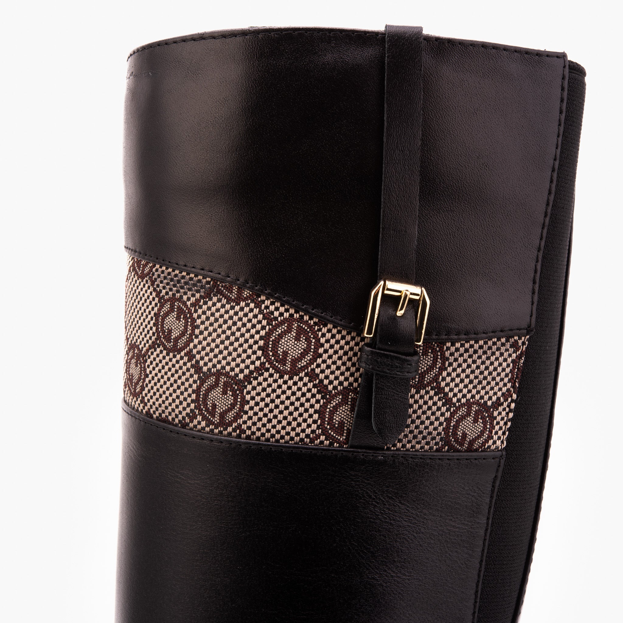 The Bellina Black Leather Women’s Knee-High Boot Fine Craftsmanship