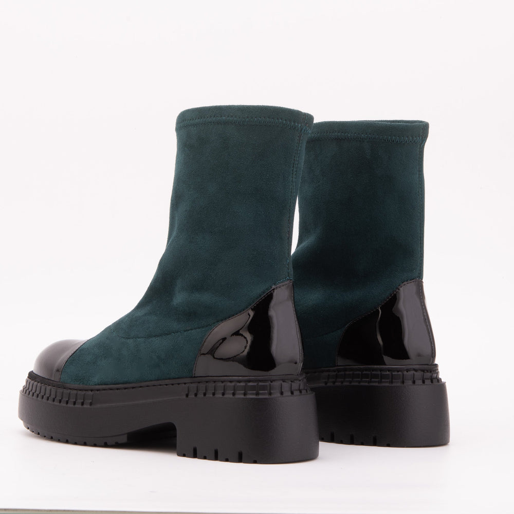 The Sorella Deep Teal Suede Leather Women’s Boot All New