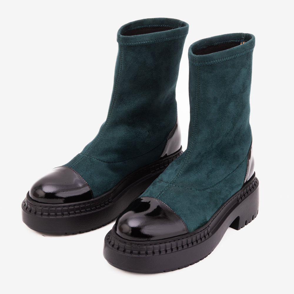The Sorella Deep Teal Suede Leather Women’s Boot All New