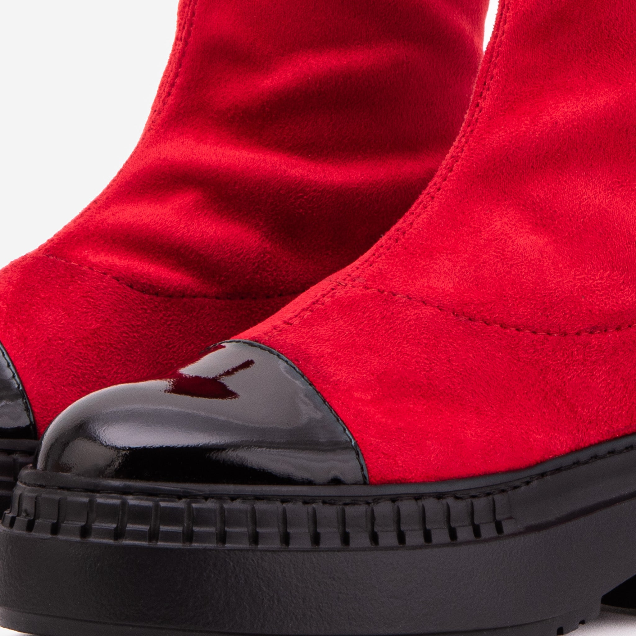 The Sorella Red Tip Suede Leather Women’s Boot Universal Fit