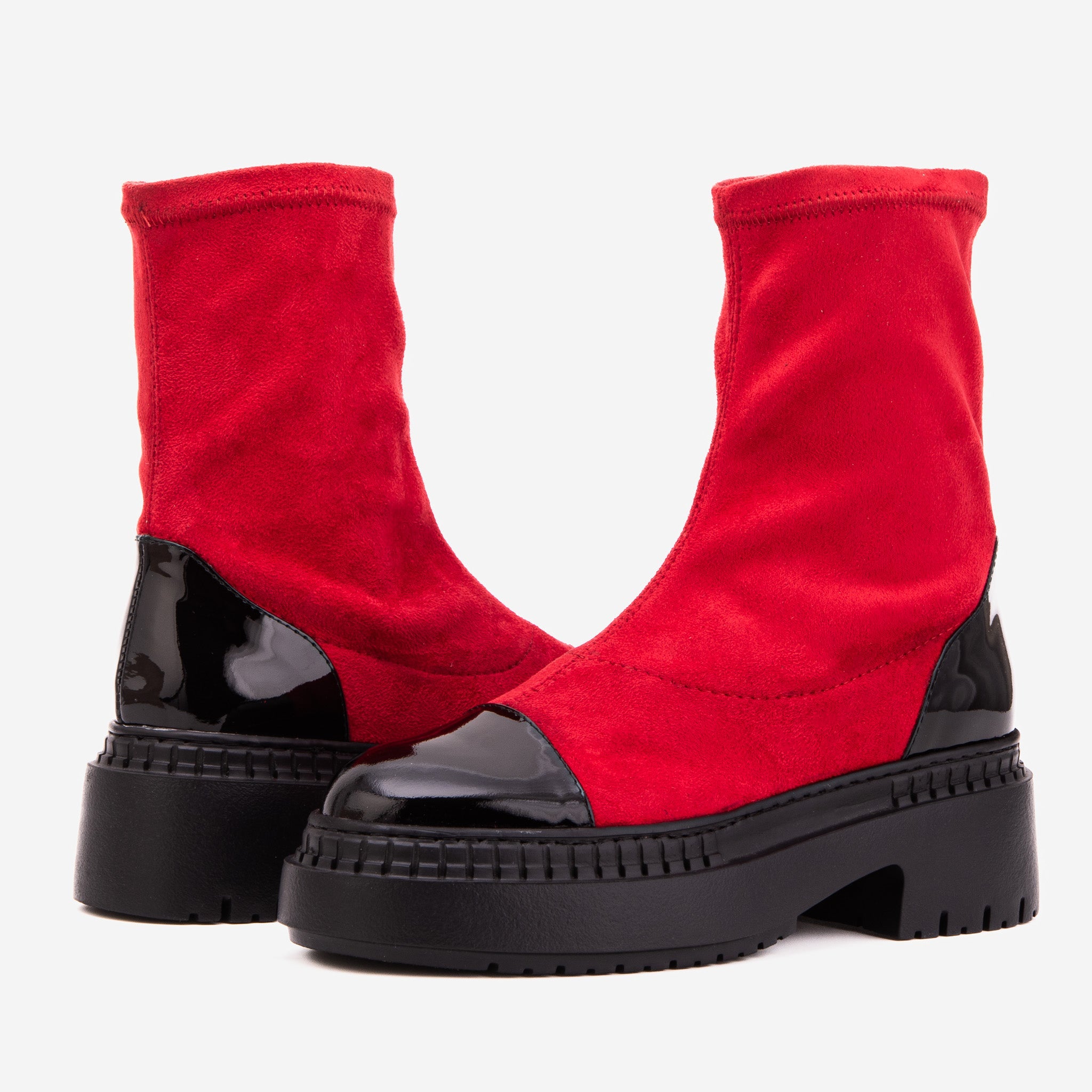 The Sorella Red Tip Suede Leather Women’s Boot Universal Fit