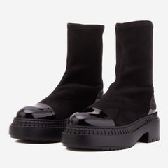 The Sorella Black Tip Suede Leather Women’s Boot Fine Craftsmanship