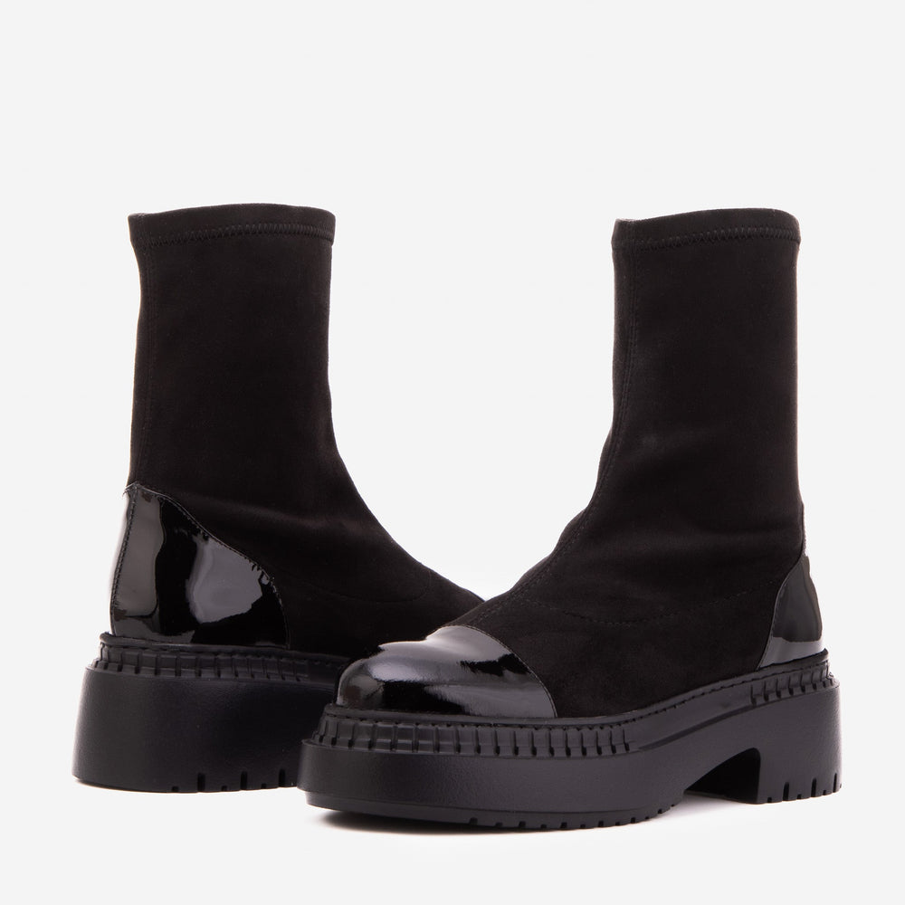 The Sorella Black Tip Suede Leather Women’s Boot Fine Craftsmanship